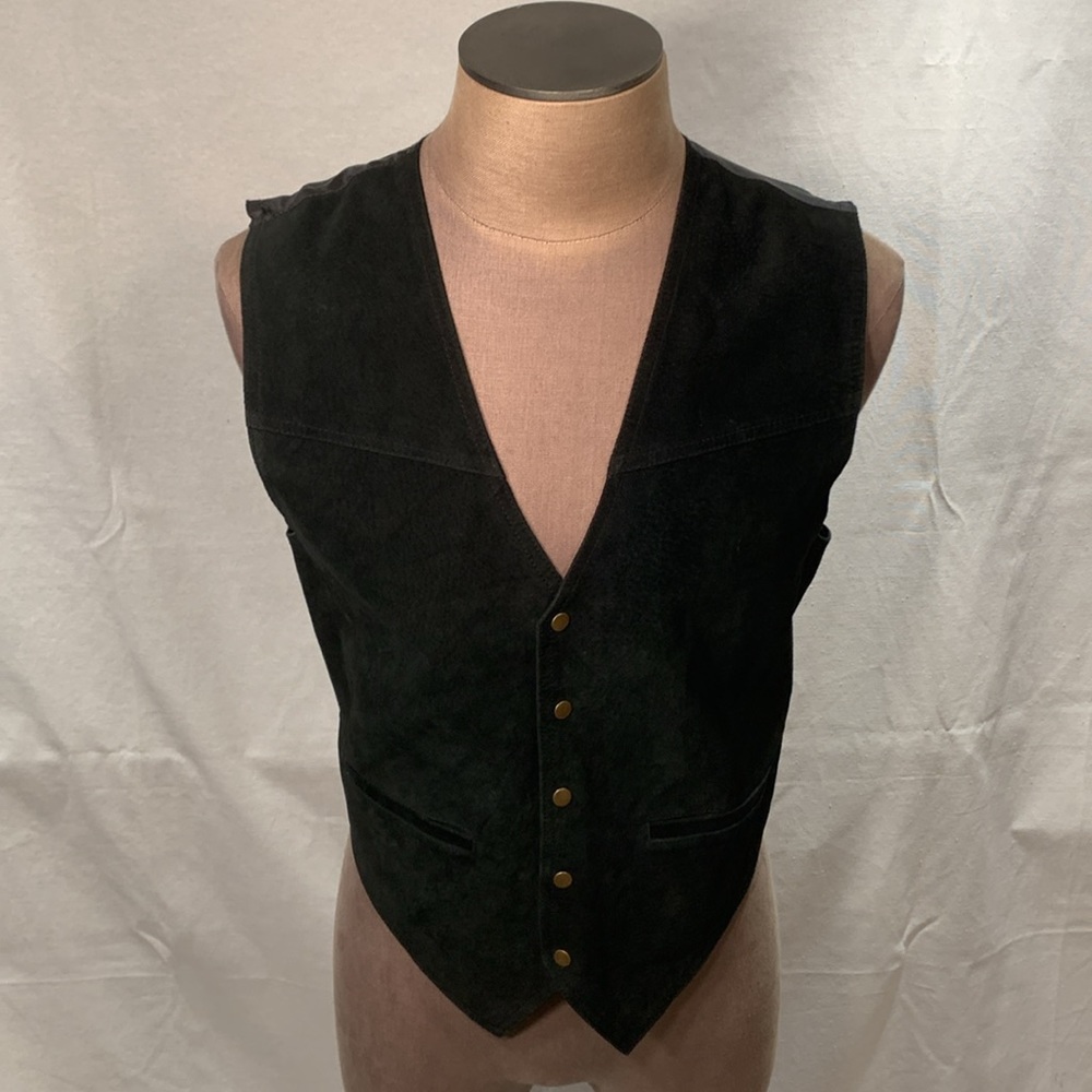 Vintage Stefano Man Authentic Suede Vest Size Medium